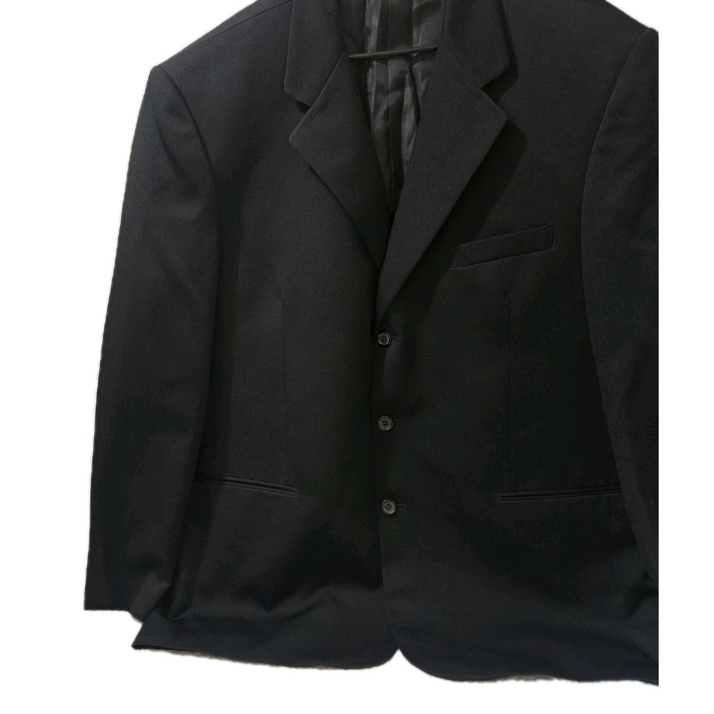 Richard Harris Mens Black 3-Button Tailored Blazer Jacket Size 50L - Picture 8 of 8